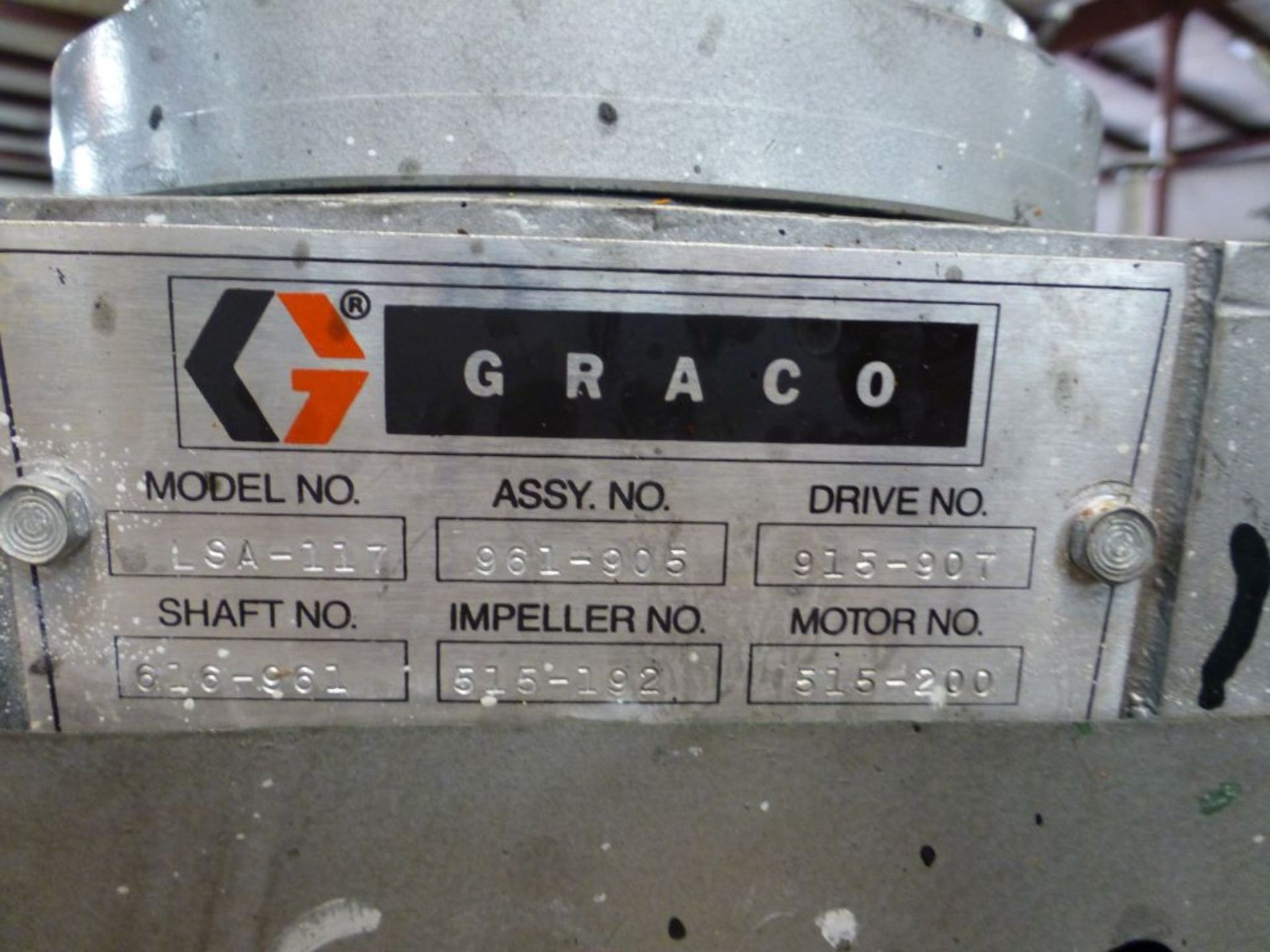 1987 Graco 616-341 Stainless Steel Tank|Includes:; Graco Agitator & Drexel Brook Sensor Model No. - Image 6 of 8