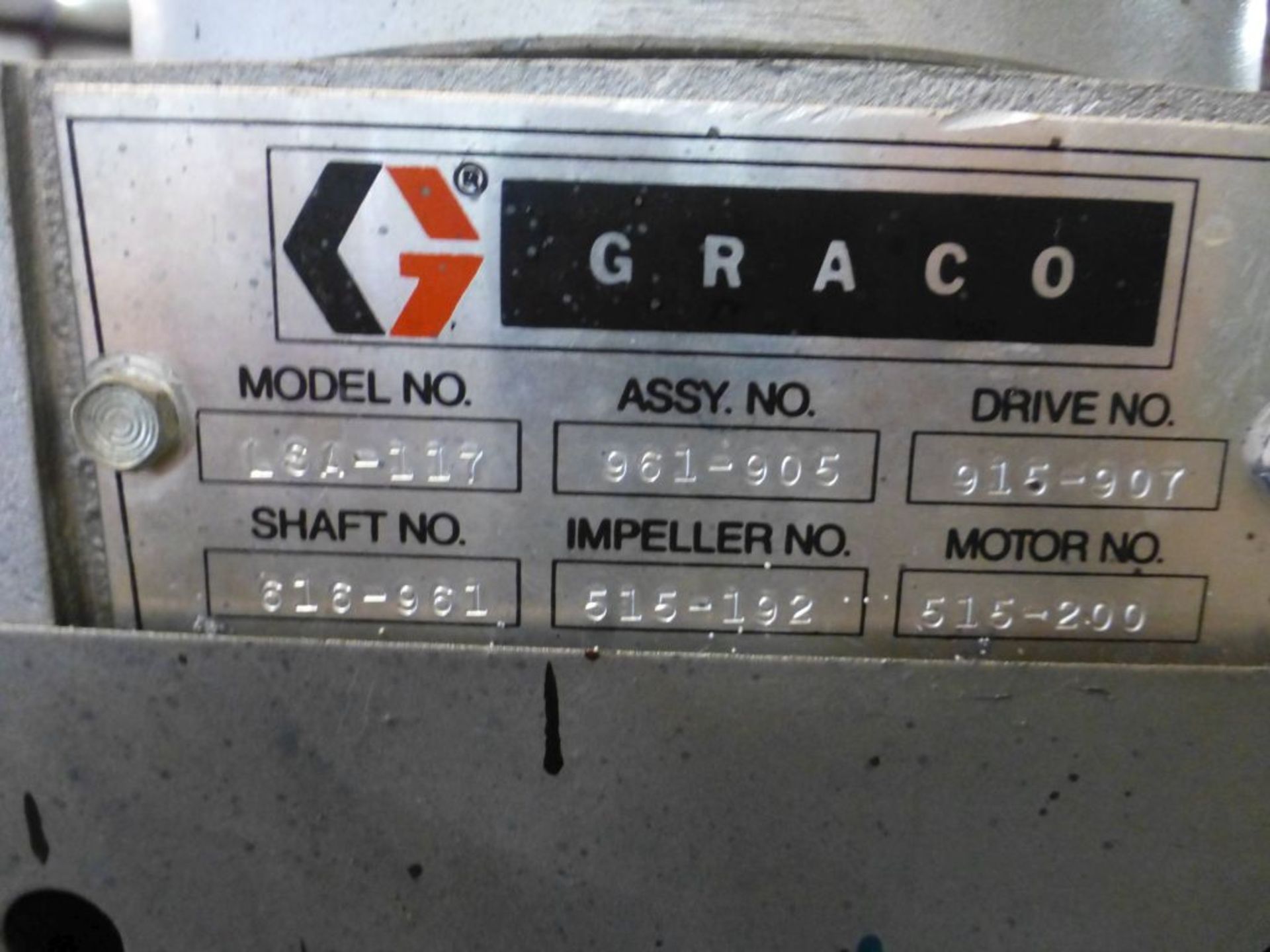 1987 Graco 616-341 Stainless Steel Tank|Includes:; Graco Agitator & Drexel Brook Sensor Model No. - Image 5 of 7