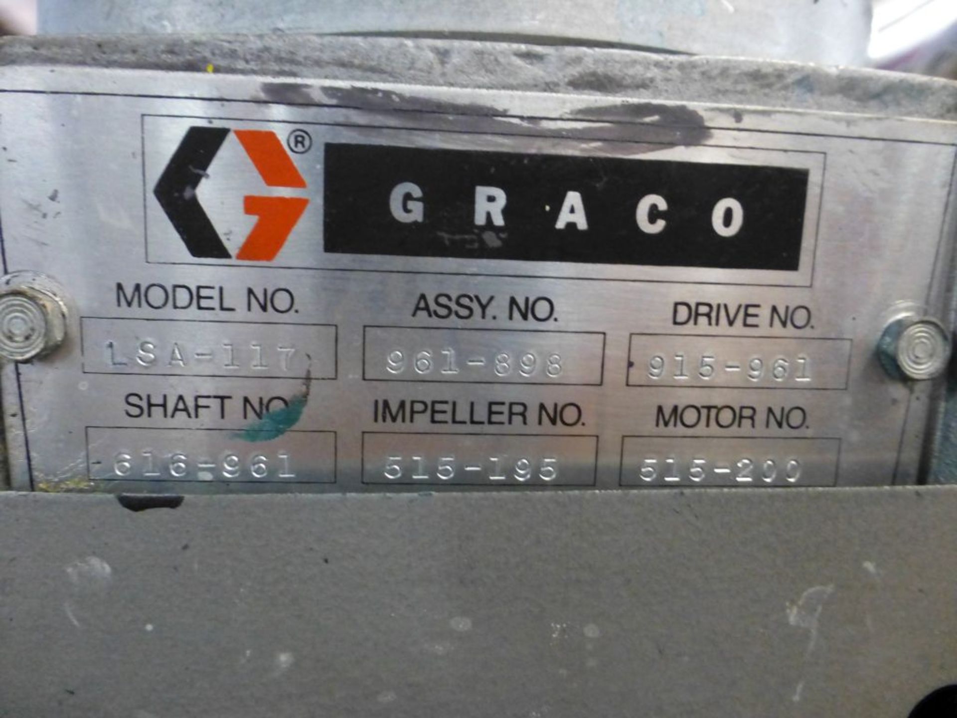 1987 Graco 616-337 Stainless Steel Tank|Includes: Graco Agitator Model No. LSA-117; (2) UFM Flow - Image 7 of 9