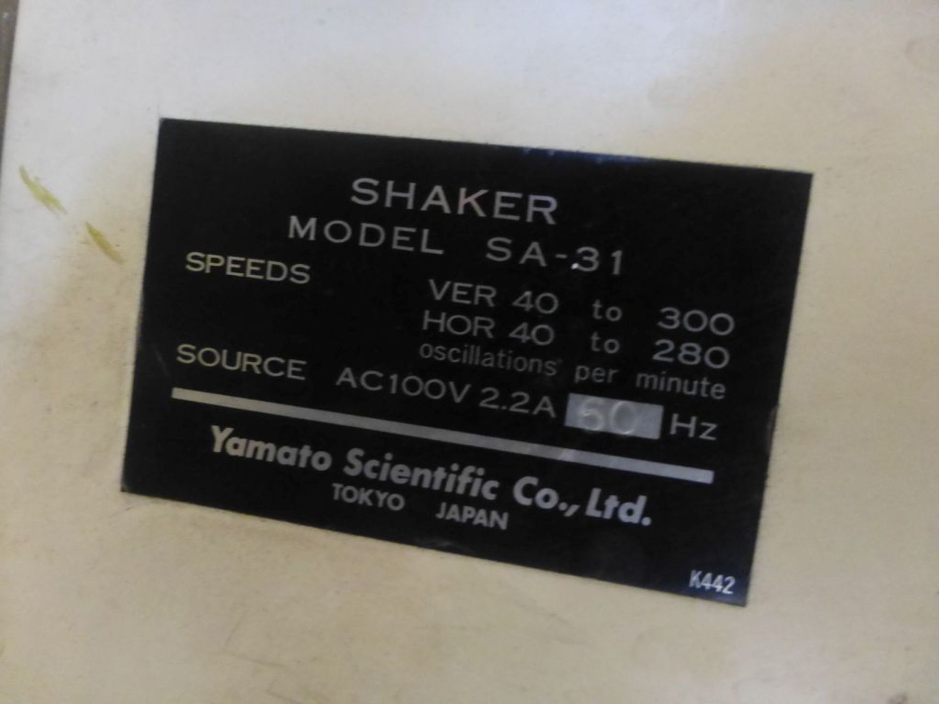 Yamato Shaker|Model No. SA-31; Speeds: Ver 40 to 300; 100V; 2.2A - Image 7 of 7