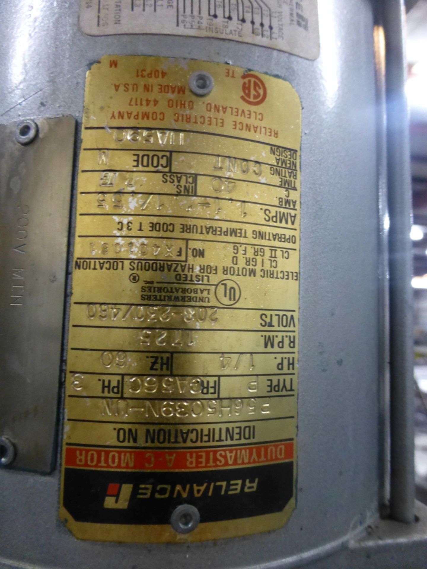 1987 Graco 616-341 Stainless Steel Tank|Includes:; Graco Agitator & Drexel Brook Sensor Model No. - Image 8 of 8