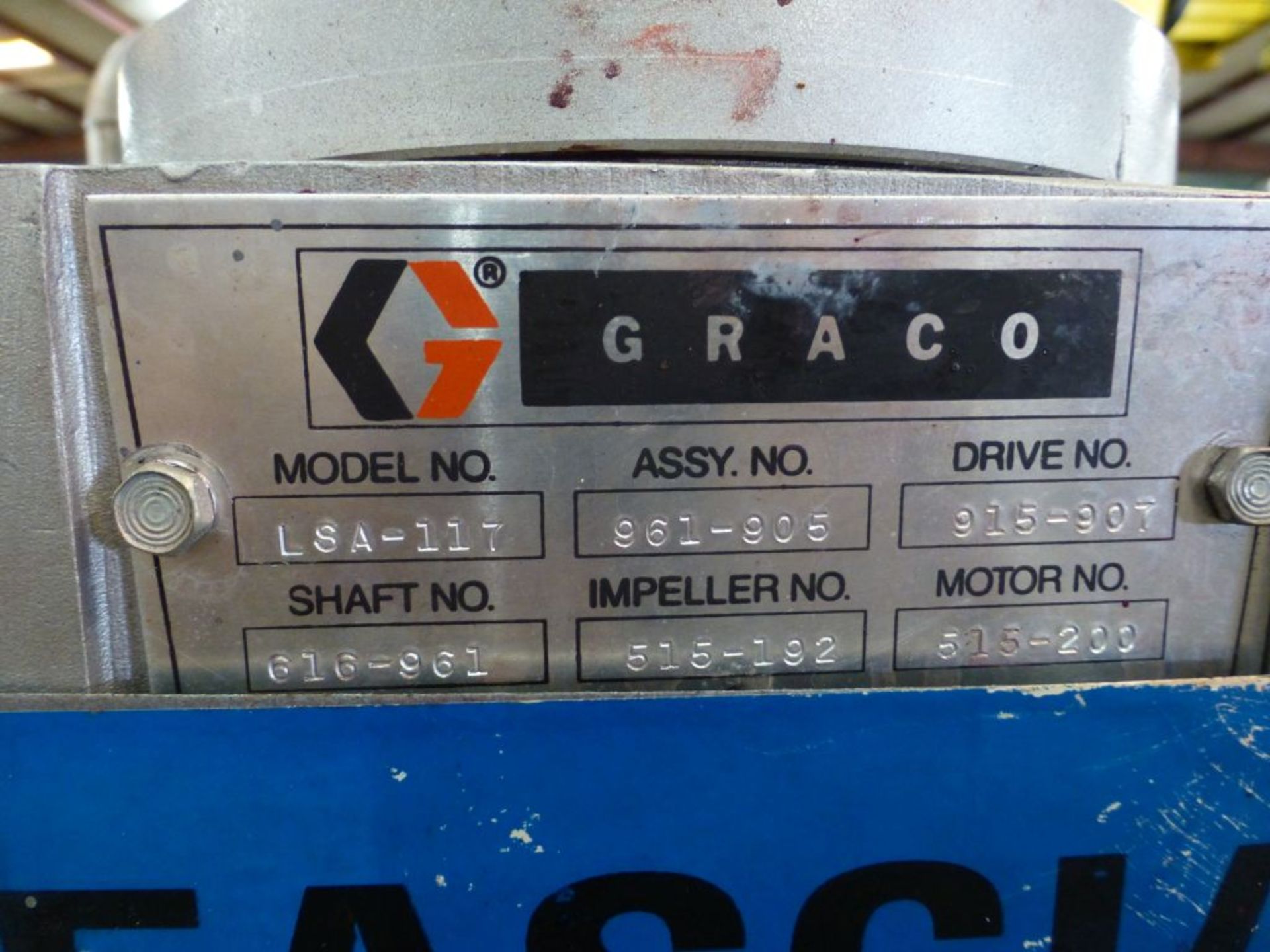 1987 Graco 616-341 Stainless Steel Tank|Includes:; Graco Agitator & Drexel Brook Sensor Model No. - Image 6 of 8