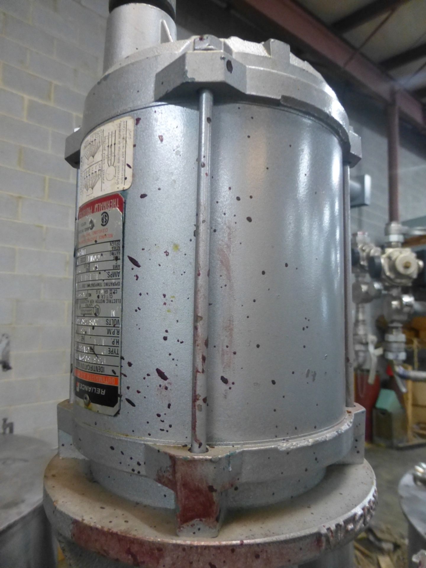 1987 Graco 616-341 Stainless Steel Tank|Includes:; Graco Agitator & Drexel Brook Sensor Model No. - Image 6 of 7