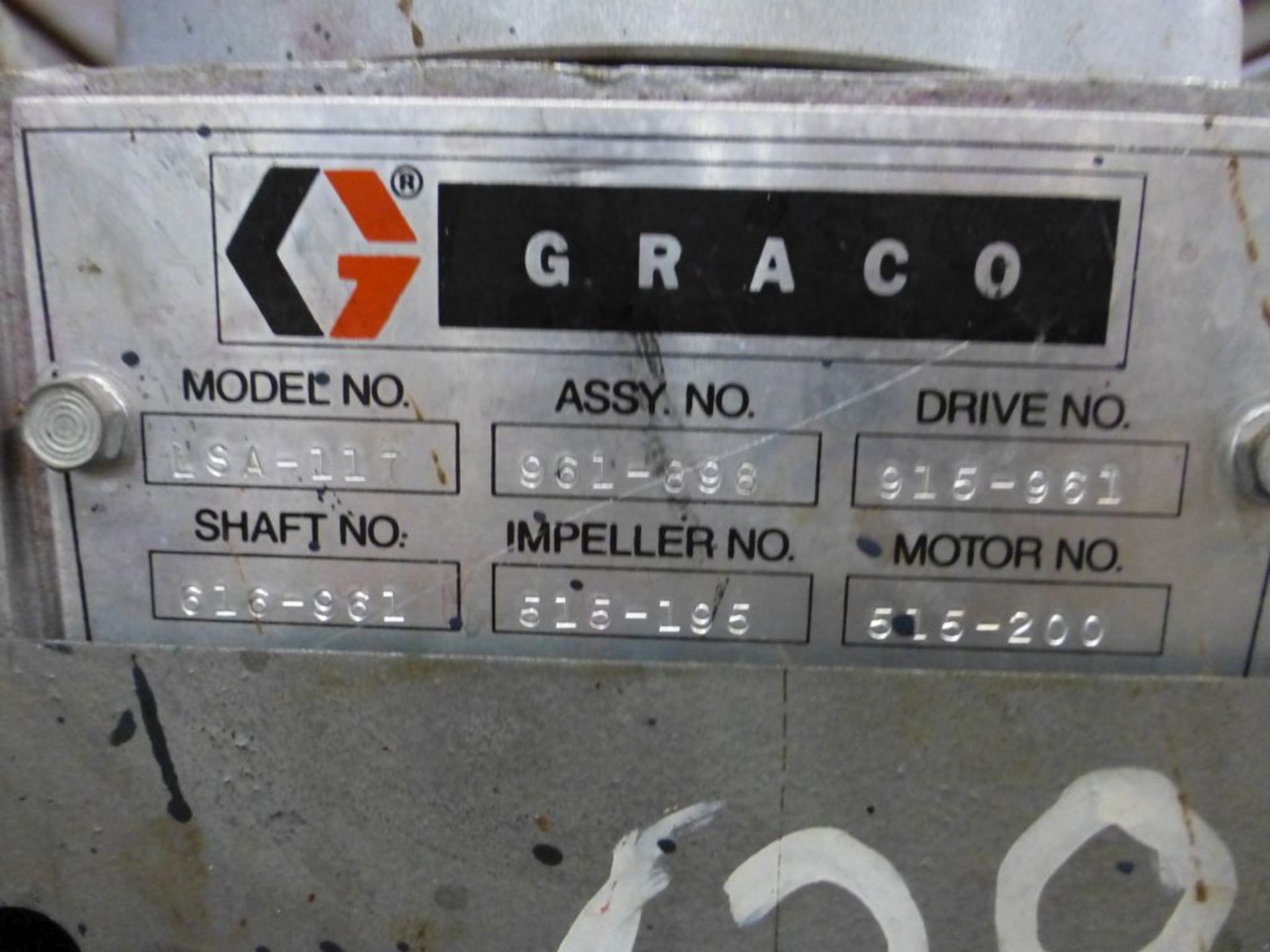 1987 Graco 616-337 Stainless Steel Tank|Includes: Graco Agitator Model No. LSA-117; (2) UFM Flow - Image 5 of 7