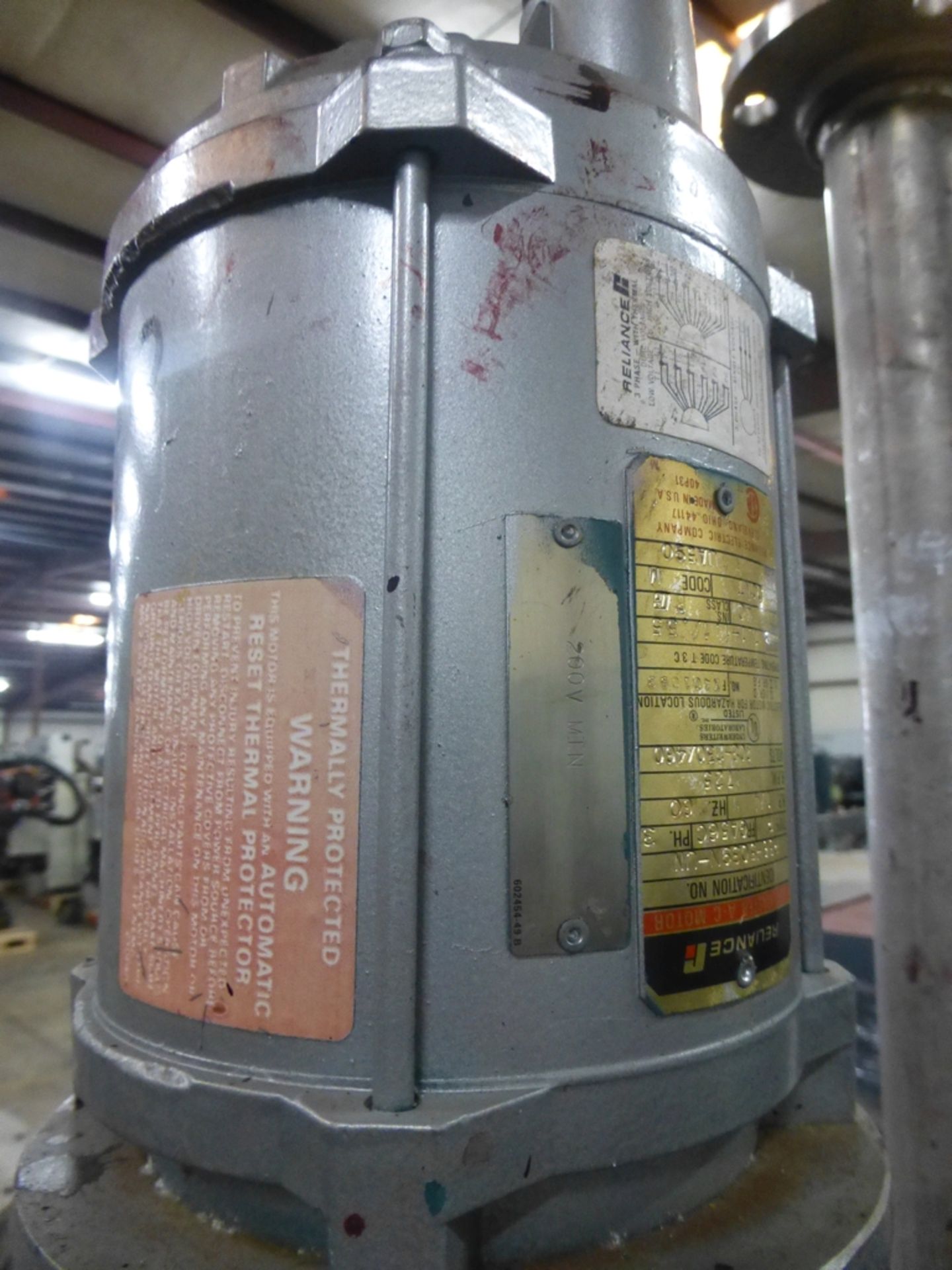 1987 Graco 616-341 Stainless Steel Tank|Includes:; Graco Agitator & Drexel Brook Sensor Model No. - Image 7 of 8