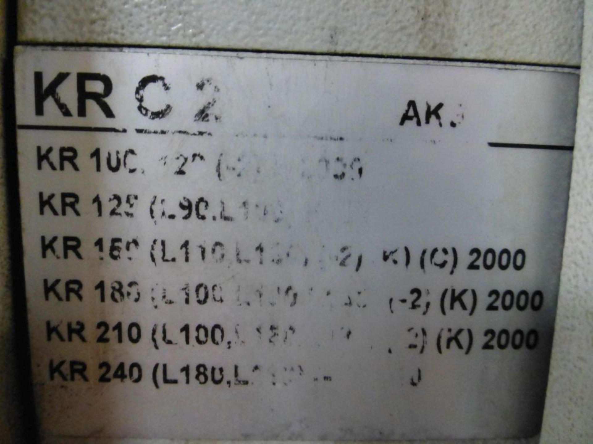 Kuka Robotic Arm w/KRC 2 Controller|Type: KR 150-410-2-2000; Serial No. 902633; MFG: 2005-08; - Image 26 of 27