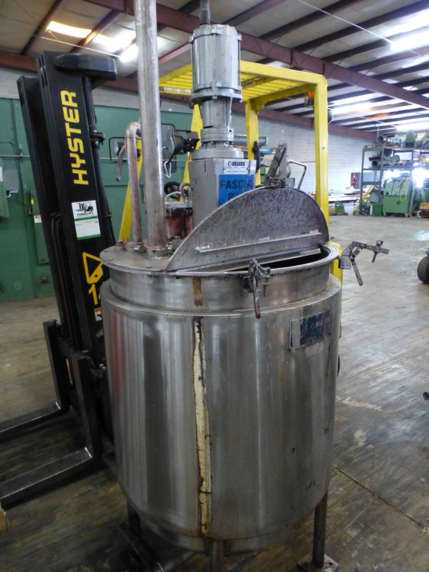 1987 Graco 616-341 Stainless Steel Tank|Includes:; Graco Agitator & Drexel Brook Sensor Model No. - Image 2 of 8