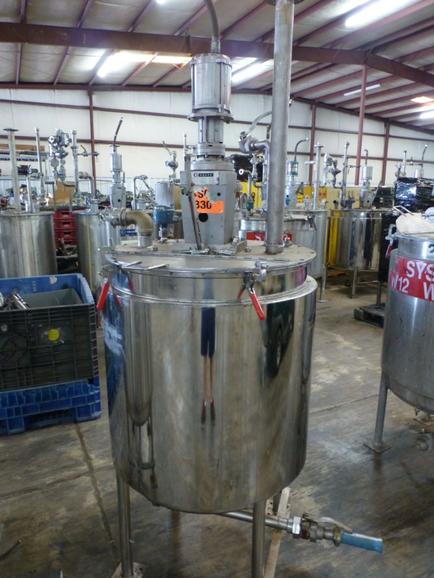 1987 Graco 616-341 Stainless Steel Tank|Includes:; Graco Agitator & Drexel Brook Sensor Model No.