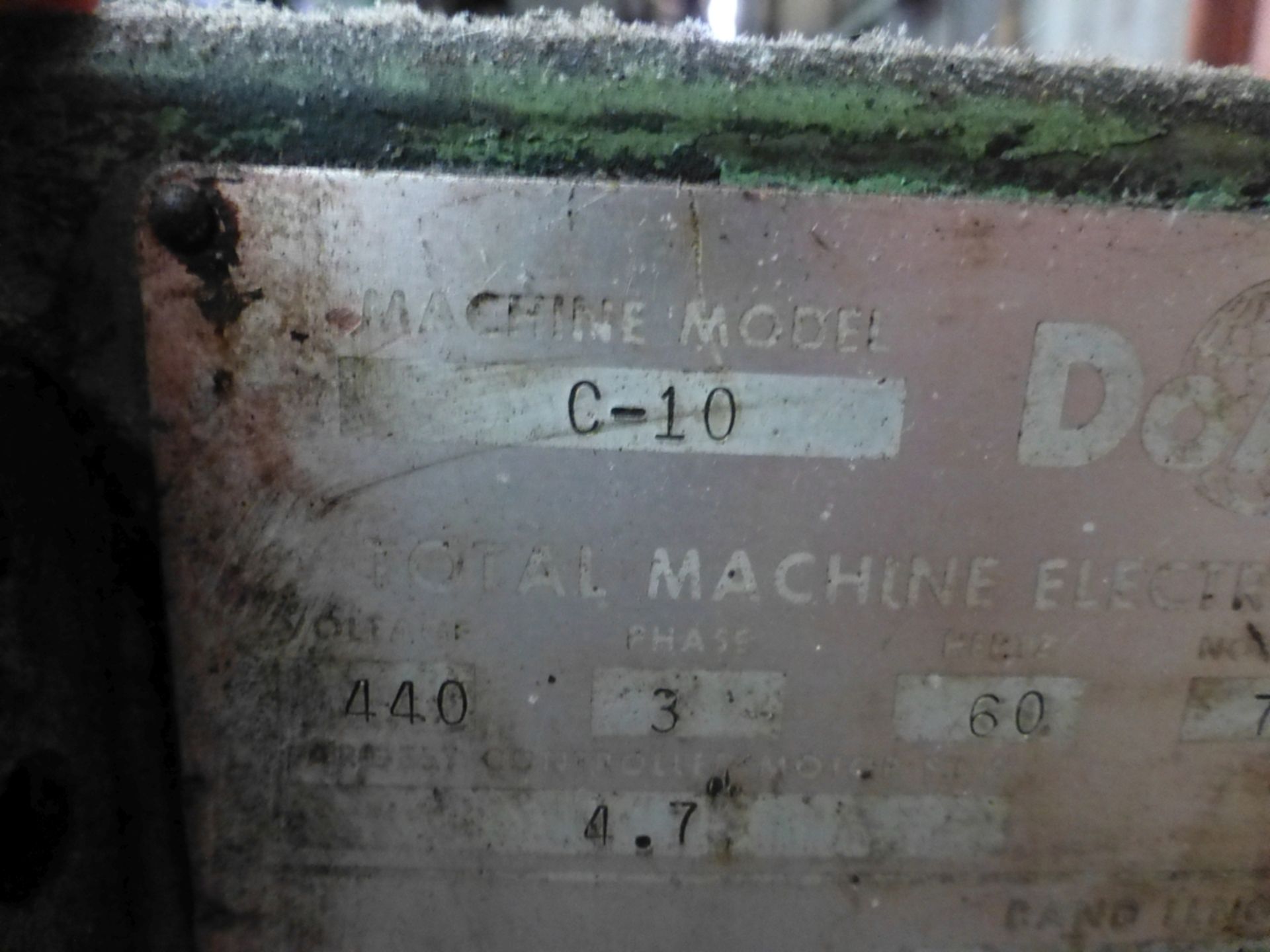 DoAll C-10 Horizontal Band Saw|Model No. C-10; S/N 344-77323 - Image 14 of 18