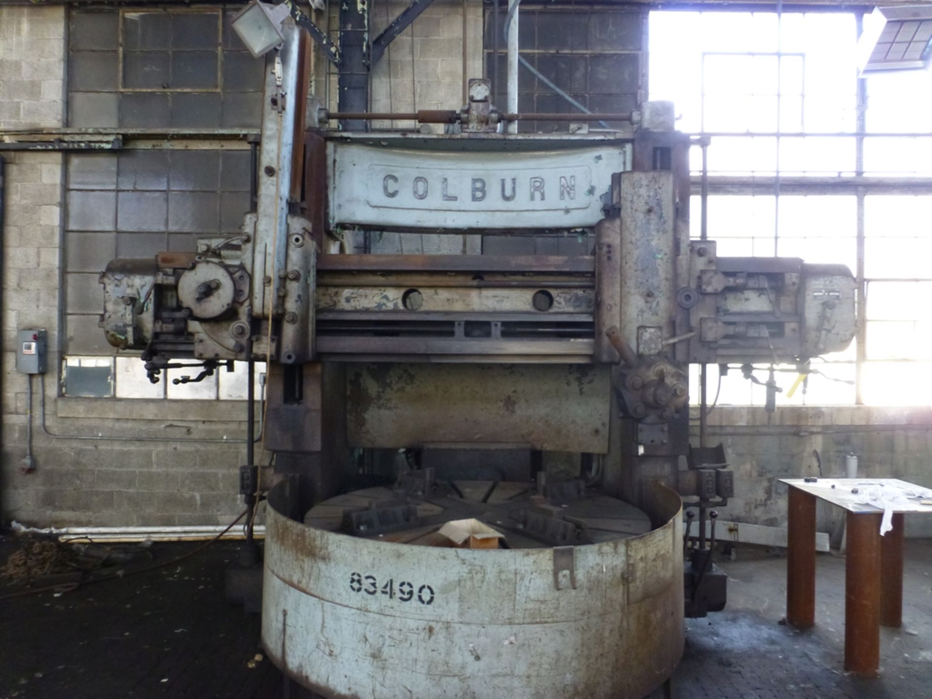 Colburn 72" Vertical Boring Mill|4-Jaw Table; Includes Turret & Ram; Model: 63RR6268; S/N E5256