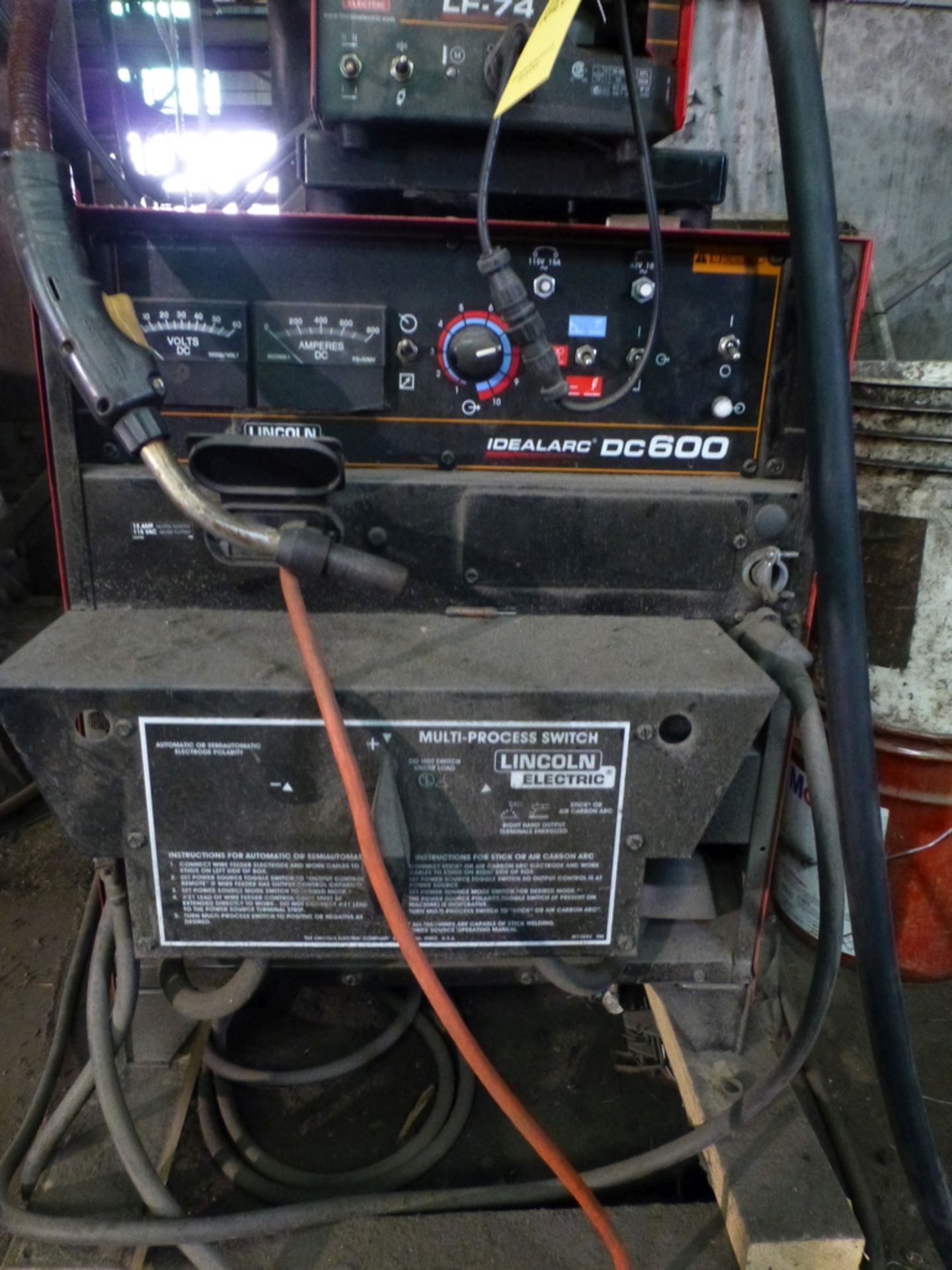 Lincoln Idealarc DC 600 Multi-Process Welder|With LF-74 Wire Feed - Image 2 of 12