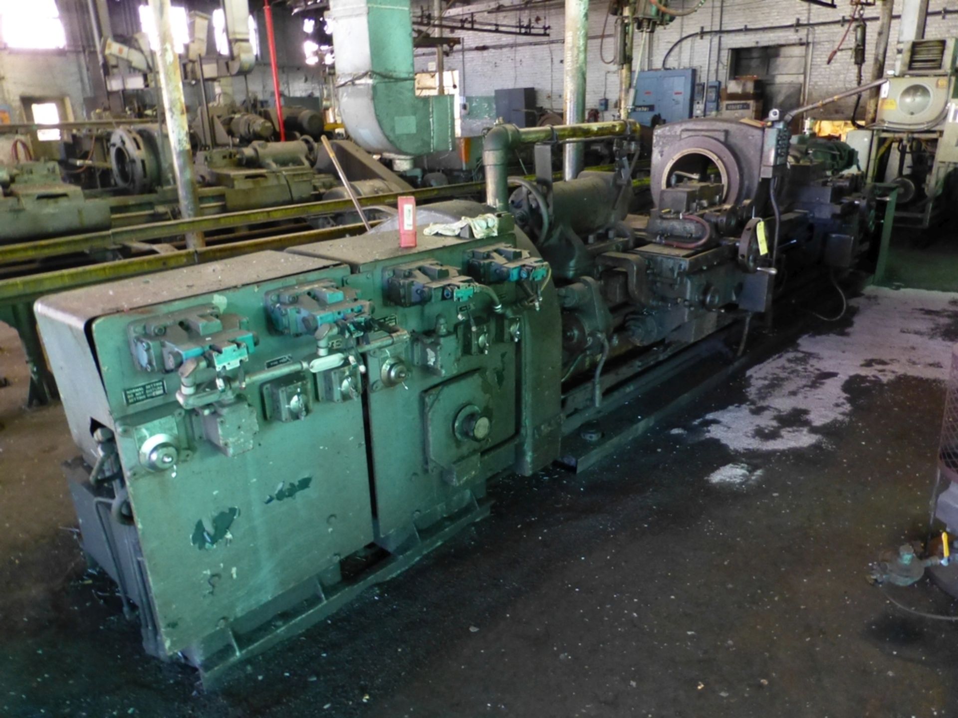 Betts Twin Carriage Center Drive Axle Lathe