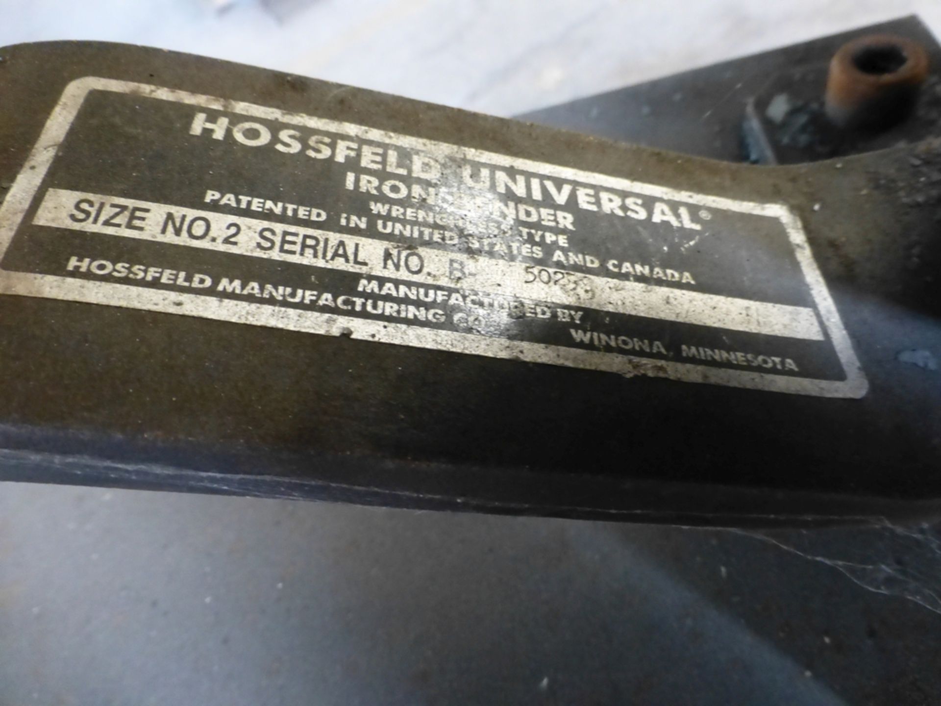 Hossfeld Universal Iron Bender|Size 2 - Image 5 of 5