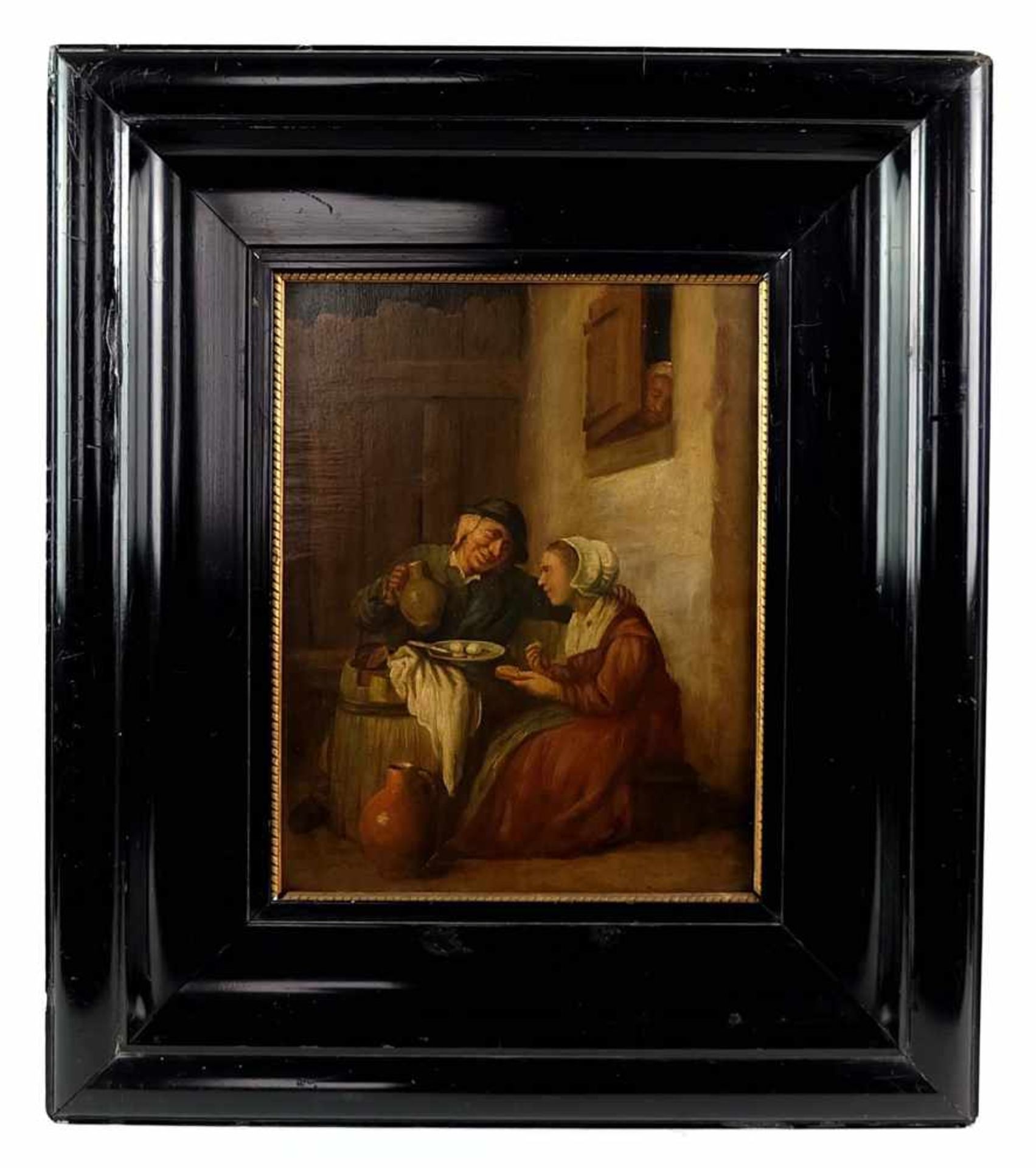 NIEDERLÄNDISCHER MEISTER, 17. Jh., in der Art von Teniers, David der Jüngere, Öl/ Holztafel,