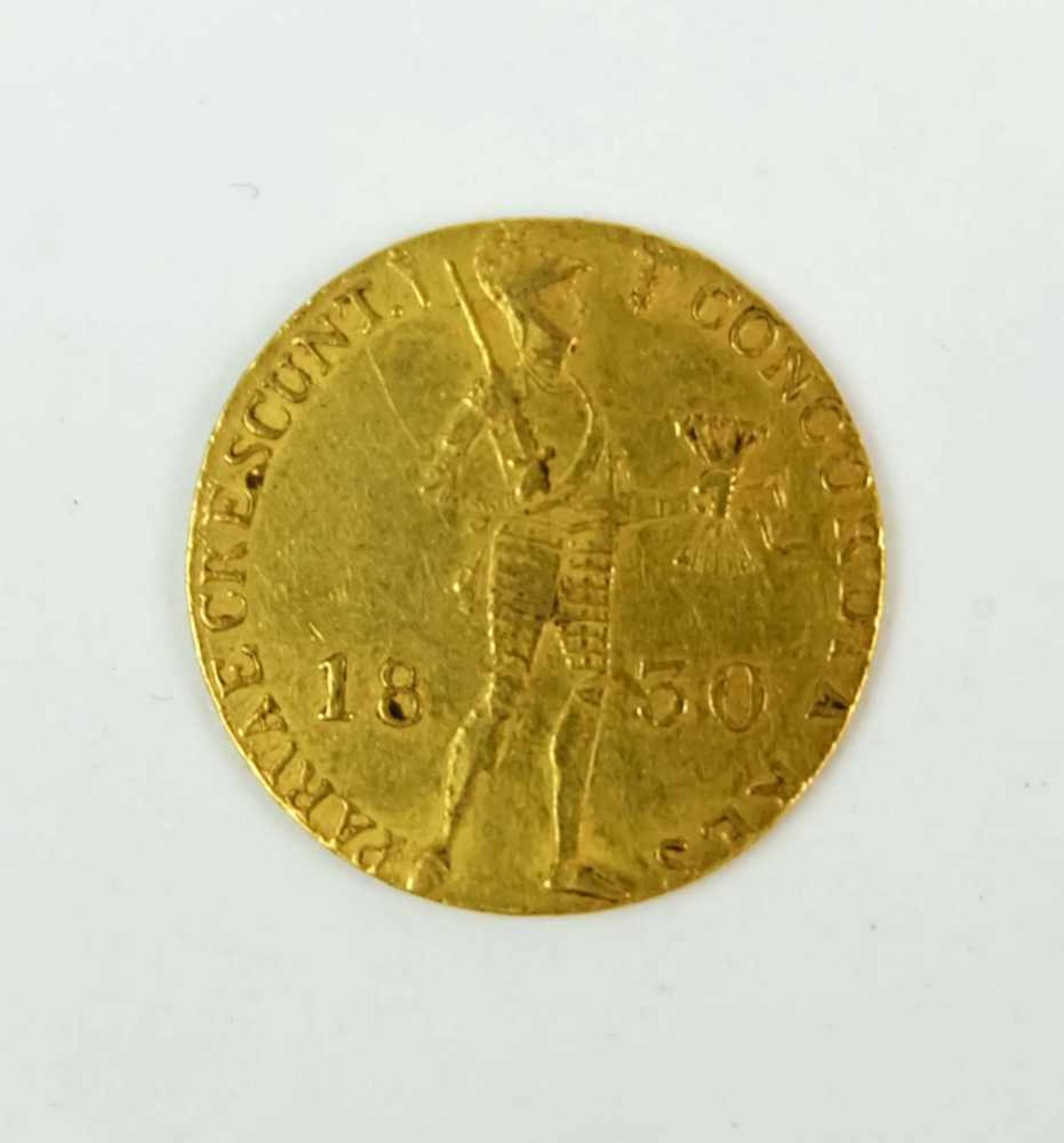 NIEDERLANDE, Wilhelm I., 1 Dukat, 1830, ca. 3,45g Gold - Bild 3 aus 3