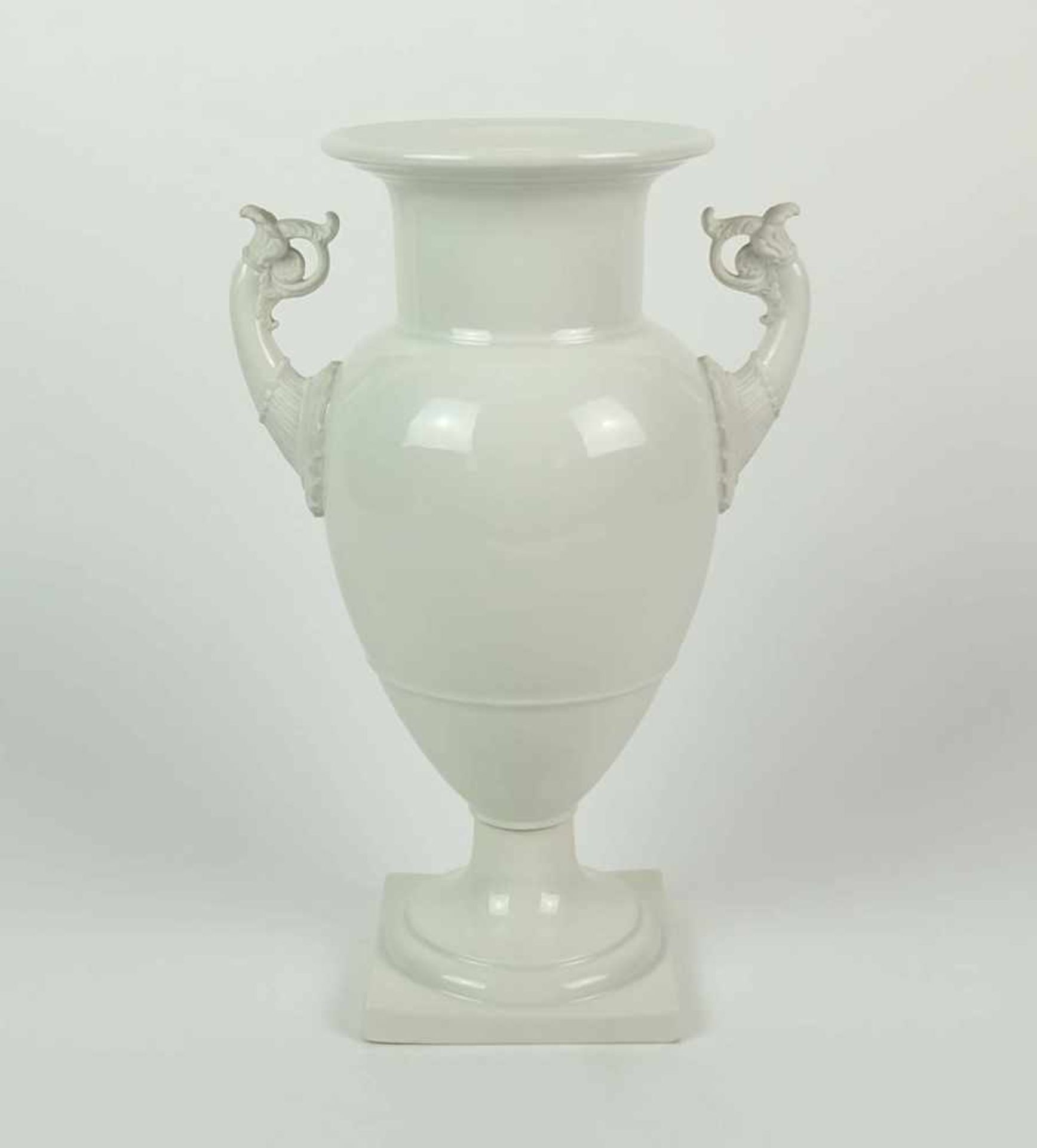 VASE, Manuf. KPM/Berlin, Weißporzellan, Modell "Französische Vase", Entwurf Karl Friedrich Schinkel,