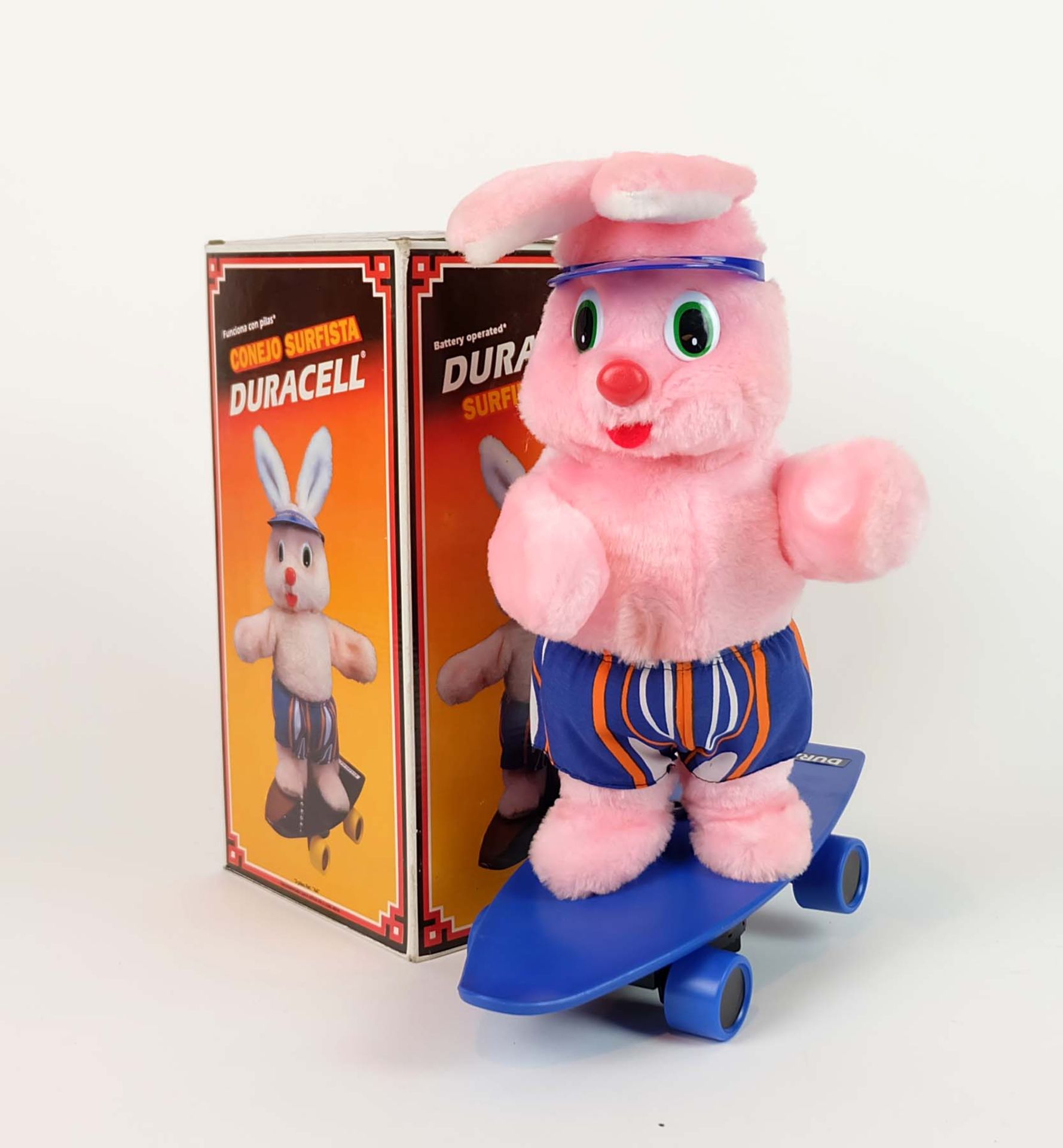 DURACELL-HASE, "Surfing Bunny", H 34,5 cm, funktionstüchtig, orig. Karton