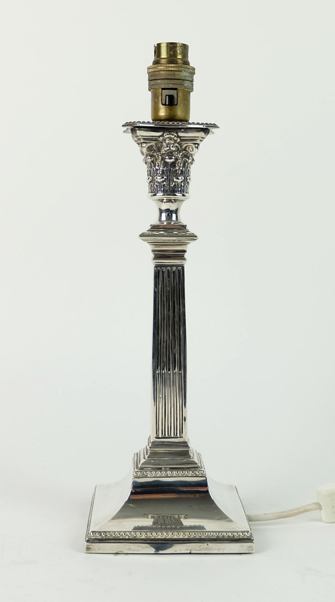 LAMPENFUß, Mstr. WF & AF/ Sheffield, 1902, 925er-Silber gewichtet, Klassizismus-Stil,