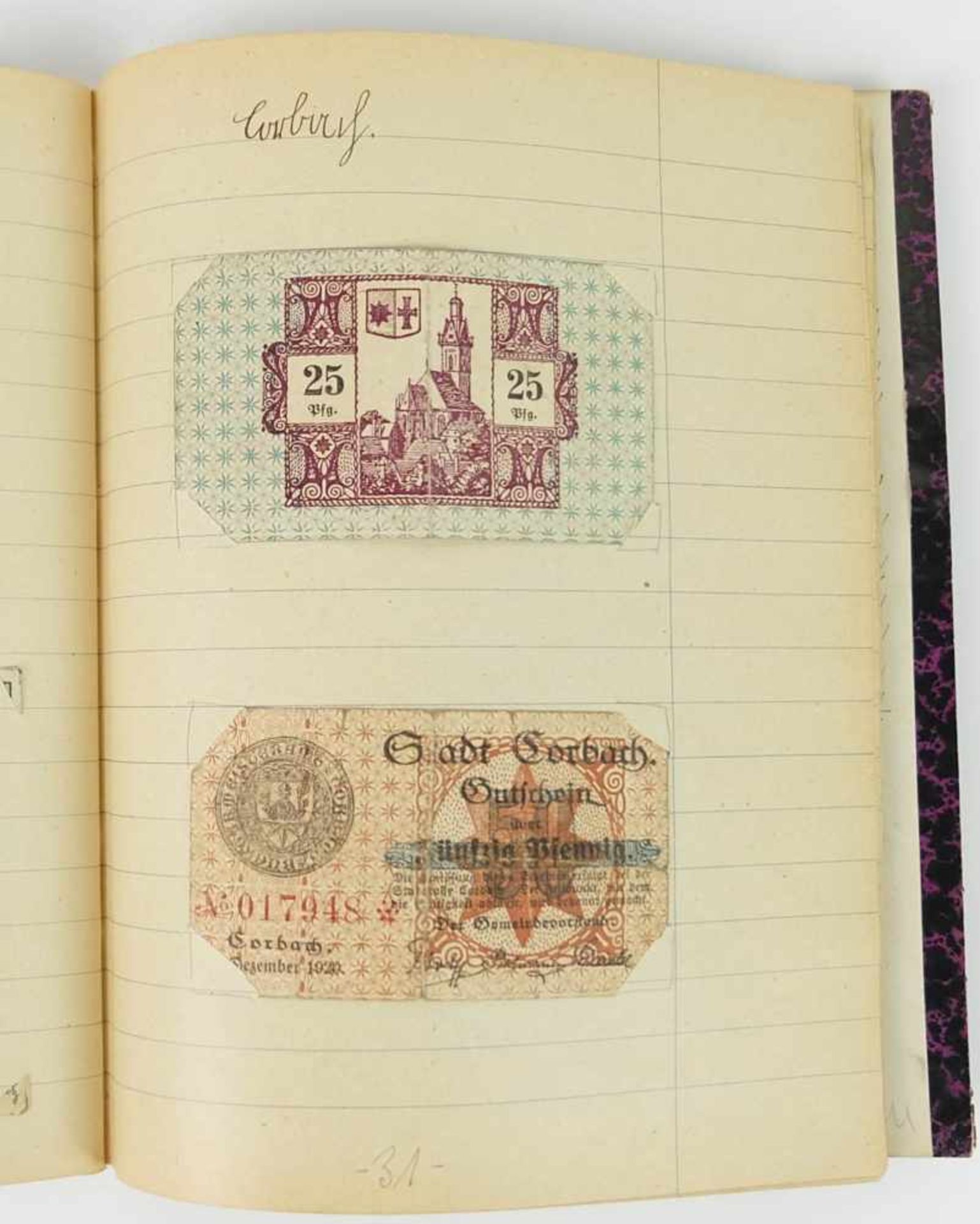 DEUTSCHES REICH, 1917-21, Sammlung Notgeldscheine, zus. ca. 79 Scheine, u.a. Bad Soden, Goslar, - Bild 4 aus 5
