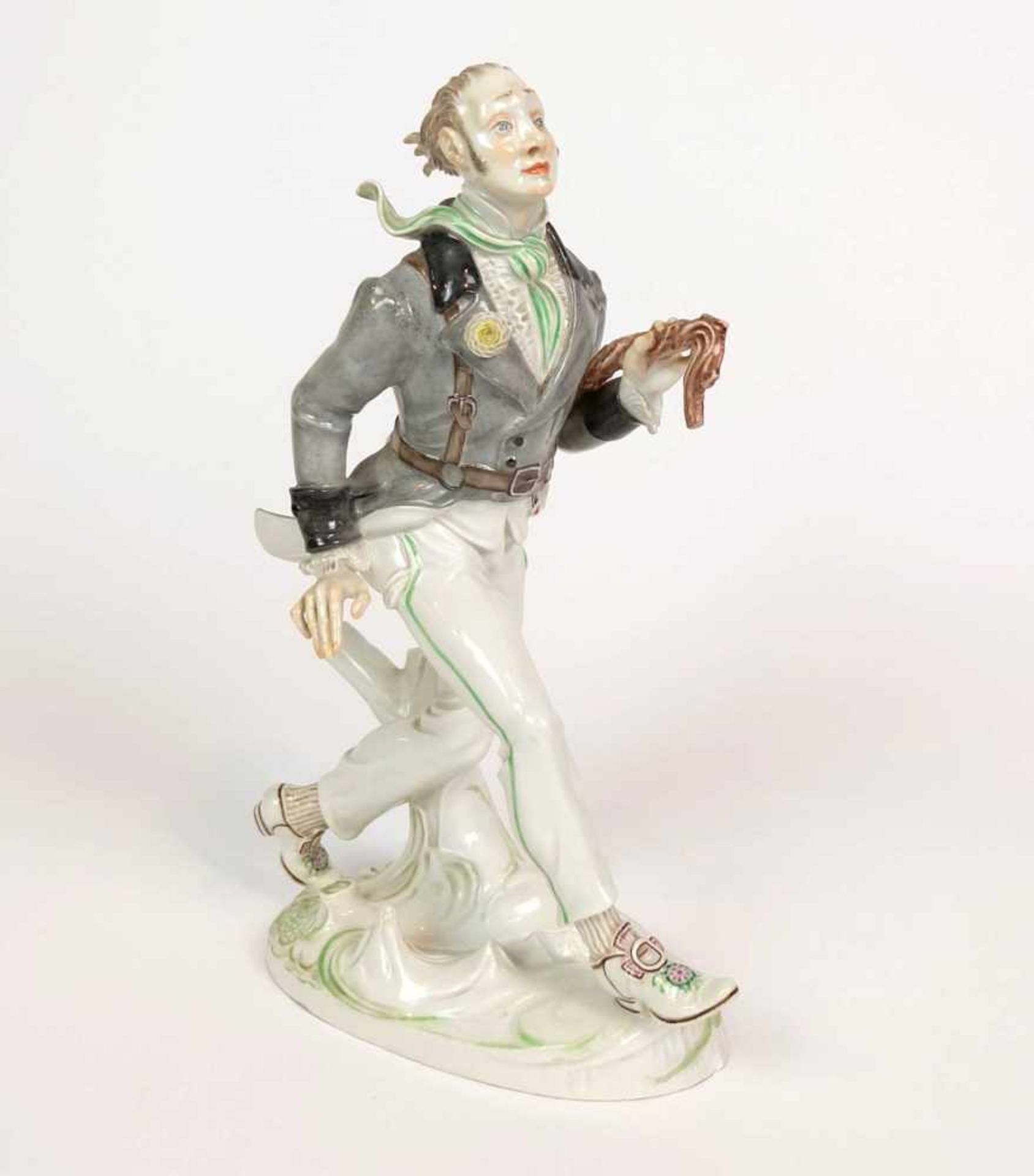 MÜNCH-KHE, Willi (*1885 Karlsruhe †1960 ebd) für Staatl. Porzellanmanuf. Meissen, polychrom, "