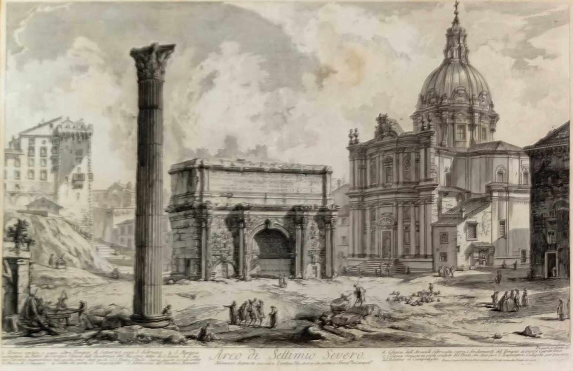 PIRANESI, Giovanni Battista (*17.10.1720 Mogliano Veneto +09.11.1778 Venedig), Kupferstich, "Arco di