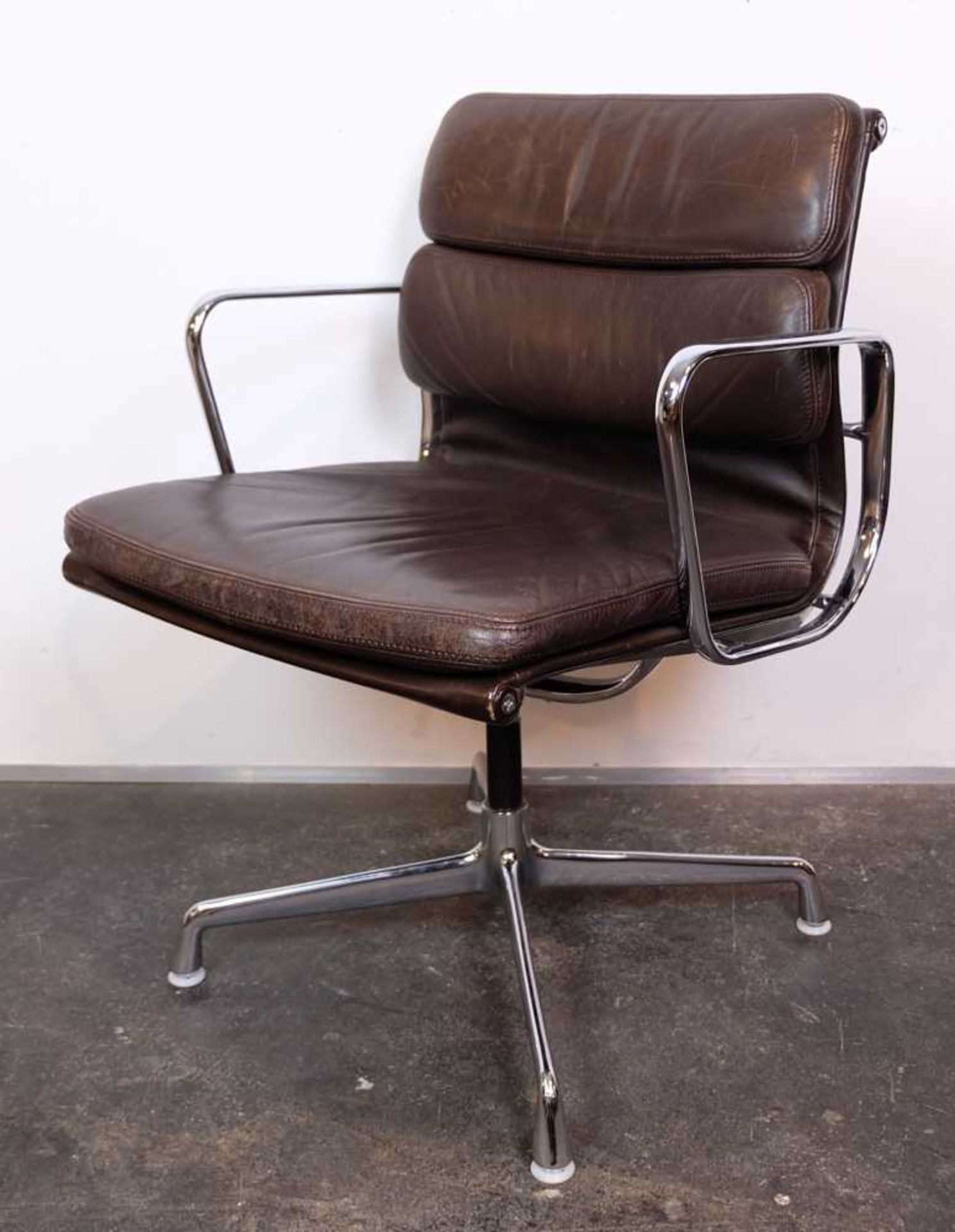 ARMLEHNSESSEL, Charles Eames für Herman Miller/ Vitra, Modell EA 208, 1970er-Jahre, Soft-Pad,