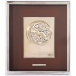 DALI, Salvador, "Eva spaziale", Silberplakette 925/ooo, 17 x 22, 250 g, R