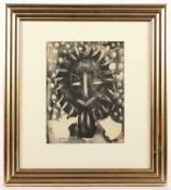 PICASSO, Pablo, "Kopf", Lithografie, 31 x 23, R.