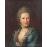 TISCHBEIN, Johann Heinrich d.Ä. (1722-1789), "Portrait einer Frau", Öl/Lwd., 65 x 52, doubliert,