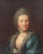 TISCHBEIN, Johann Heinrich d.Ä. (1722-1789), "Portrait einer Frau", Öl/Lwd., 65 x 52, doubliert,