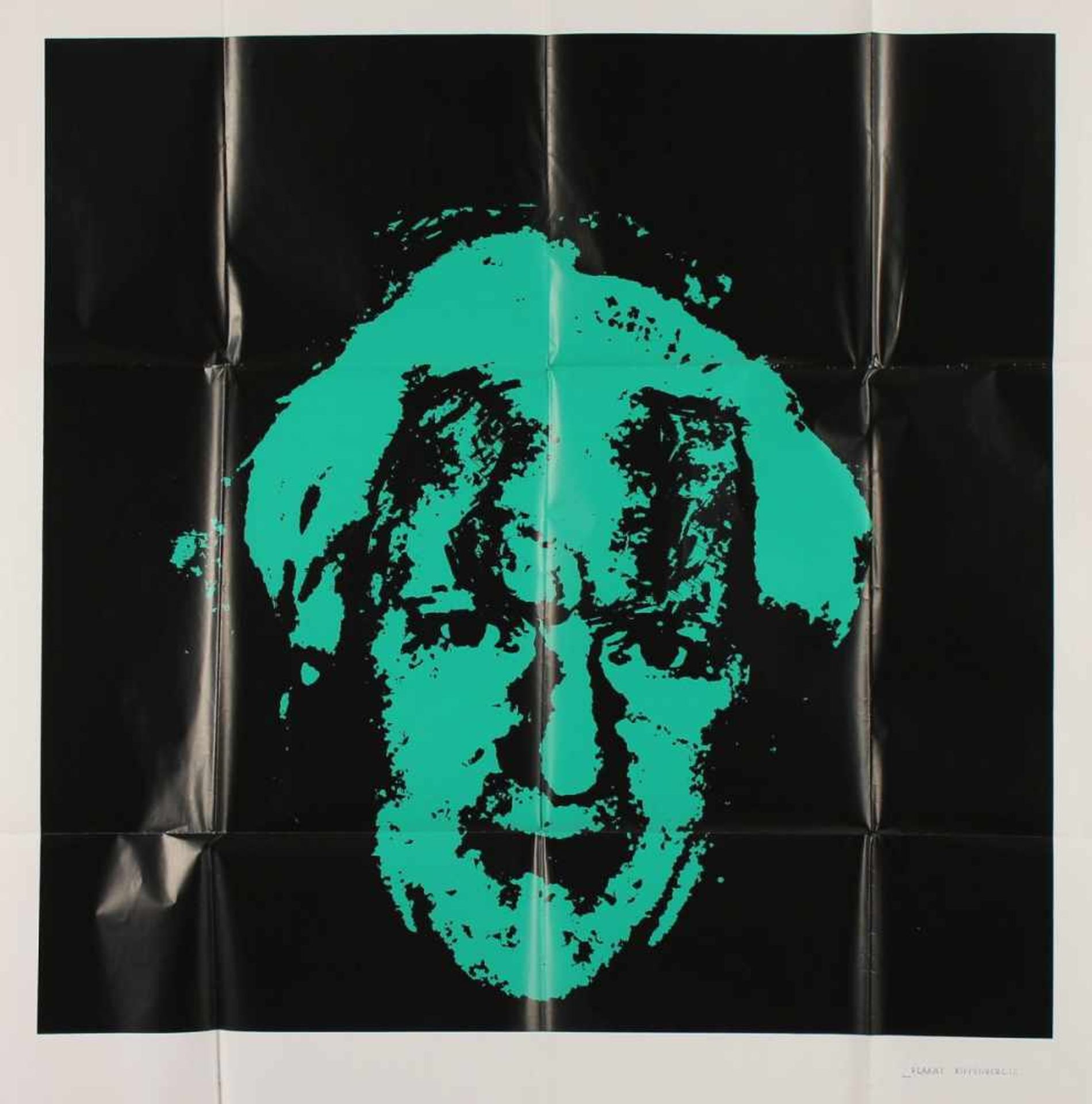 KIPPENBERGER, Martin, Plakat "Galerie Klein", Farbserigrafie auf Offsetpapier, ca.63 x 64,