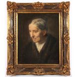 HOFMEISTER, Eugen (1843-1930), "Portrait einer alten Frau", Öl/Malplatte, 50,5 x 41, unten rechts