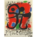 MIRO, Joan, "Lezard aux plumes d'or", Original-Farblithografie, 86 x 71, handsigniert und datiert '