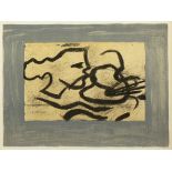 BRAQUE, Georges, "Profil à la palette", Farblithografie, 17 x 21,5, A.Sauret, Braque Lithograph,