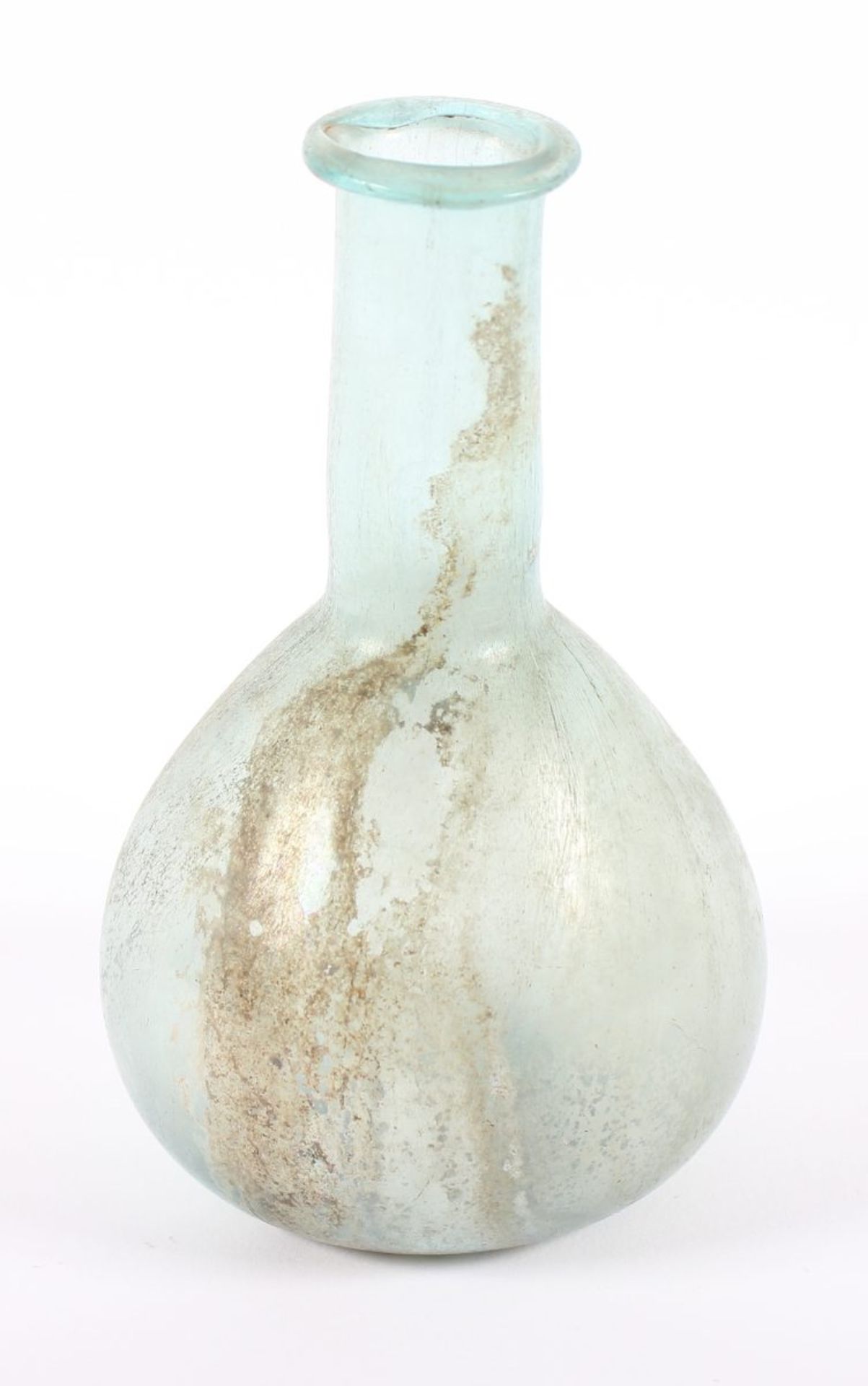 FLASCHE, Glas, H 15, RÖMISCH, ca.1.-2.Jh.n.Chr. Provenienz: Sammlung Konrad Strehl (1913-1987), - Bild 2 aus 3