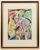 MASSON, André, "En enfer", Original-Farblithografie, 31 x 23,5, 1969, signiert, R.