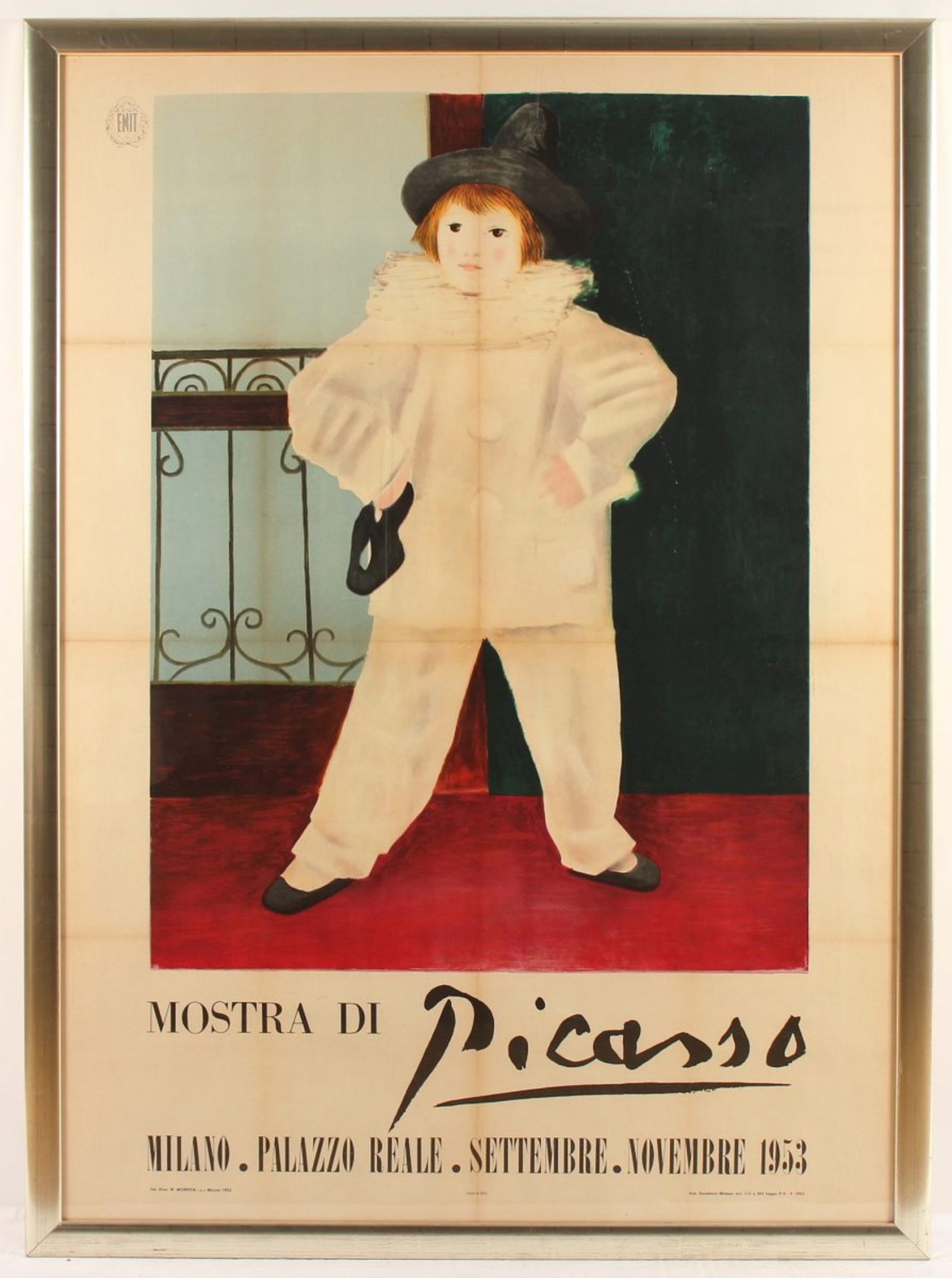 PICASSO, Pablo, Plakat "Mostra di Picasso", Original-Farboffsetlithografie, ca. 140 x 99, 1953,