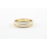 HALBMEMORYRING, 585/ooo Gelbgold, besetzt mit 10 Brillanten von ca. 0,20 ct., RG 55, 5,0g