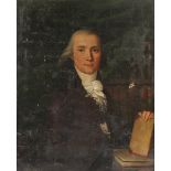 PORTRAITMALER UM 1820, "Bildnis des Chirurgen Dr. Antonius Machui (1770-1813)", Öl/Lwd., 66 x 53,