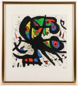 MIRO, Joan, "Aurora", Original-Farblithografie, 38 x 38, 1971, WV Nr. 704, im Stein signiert, R.