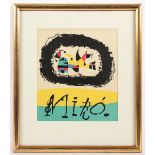 MIRO, Joan, "Composition", Original-Farblithografie, ca. 24 x 20, aus "Lithograph", R.