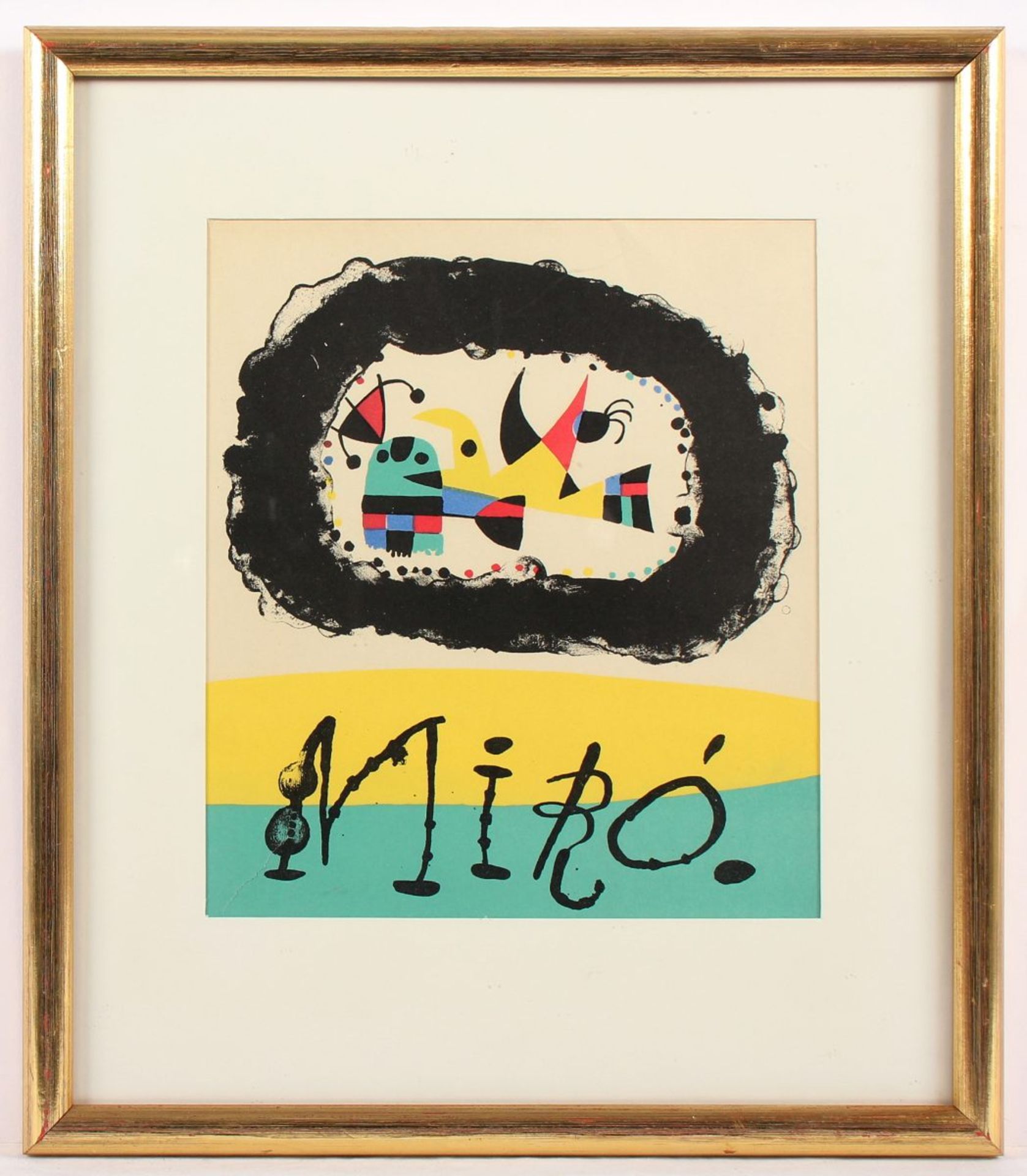 MIRO, Joan, "Composition", Original-Farblithografie, ca. 24 x 20, aus "Lithograph", R.