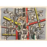 LEGER, Fernand, nach, "Les constructeurs", Farblithografie, ca. 28 x 40, Galerie Maeght, Mourlot,