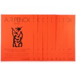 PENCK, A.R., 10 Ausstellungsplakate (Lithos.), Prinzip, 1992, je handsigniert, ungerahmt
