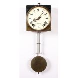 WANDUHR, Werk mit Schlag auf Tonfeder, gangbar, H 45, FRANKREICH, um 1890