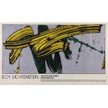 LICHTENSTEIN, Roy, Plakat "Yellow and green brushstrokes", Offset, 79 x 140, Universal Prints