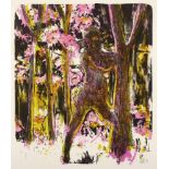 RICHTER, Daniel, "Im Wald", Original-Farblithografie, 38 x 32, monogrammiert, ungerahmt