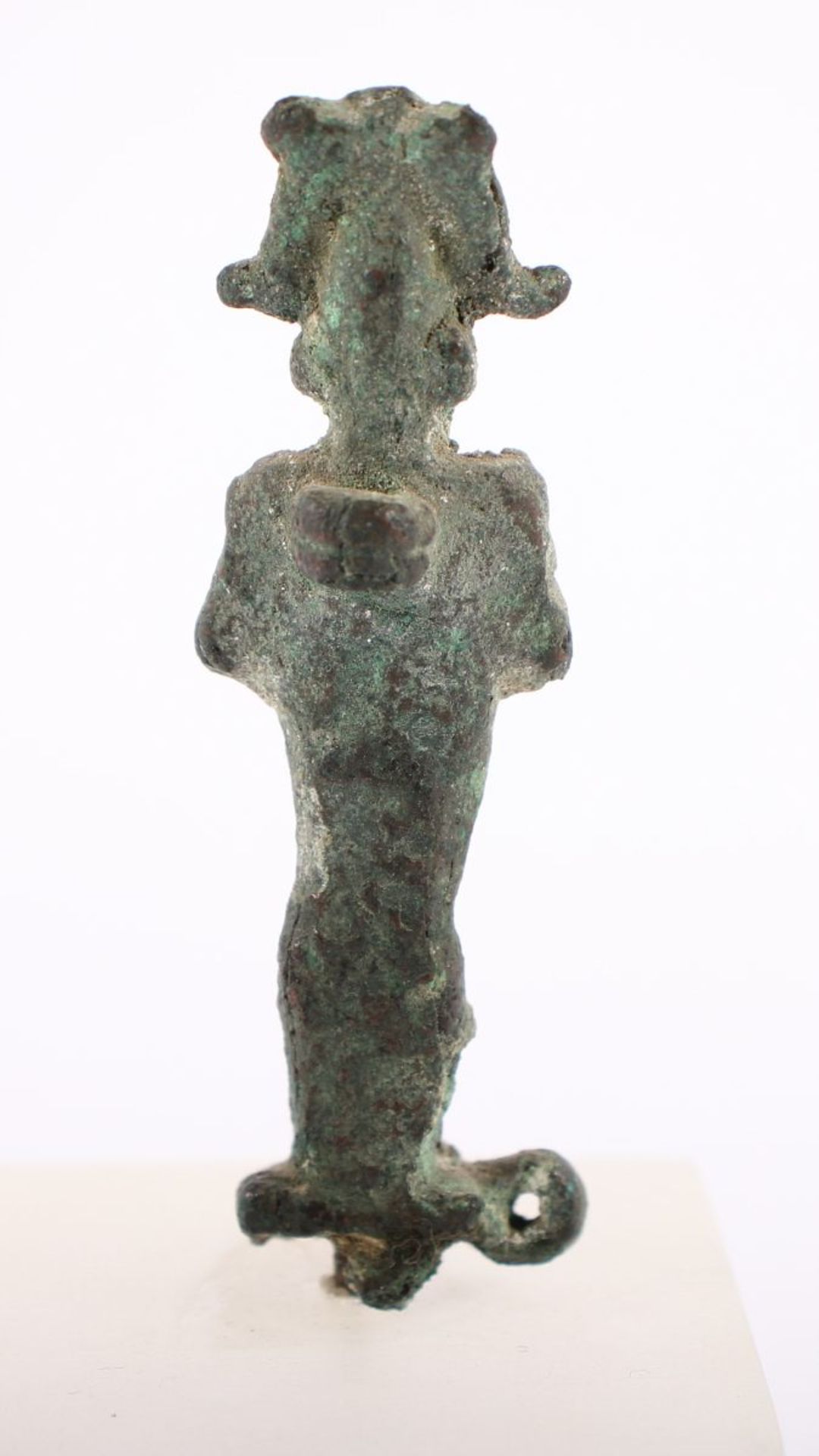 OSIRISSTATUETTE, Bronze, H 6,5, ÄGYPTEN, wohl Spätzeit, ca.6.-2.Jh.v.Chr. Provenienz: Sammlung - Bild 2 aus 2