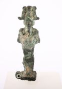 OSIRISSTATUETTE, Bronze, H 6,5, ÄGYPTEN, wohl Spätzeit, ca.6.-2.Jh.v.Chr. Provenienz: Sammlung