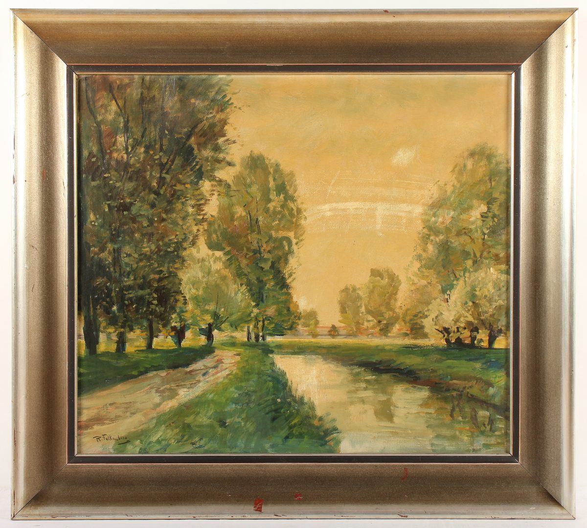 FALKENBERG, Richard (1875-1948), "Landschaft", Öl/Lwd., 70 x 80, unten links signiert, R.